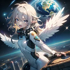 Star Traveler Girl ~TS Reincarnated Stupid Angel Girl Becomes Bridge Between Homeland and Earth~